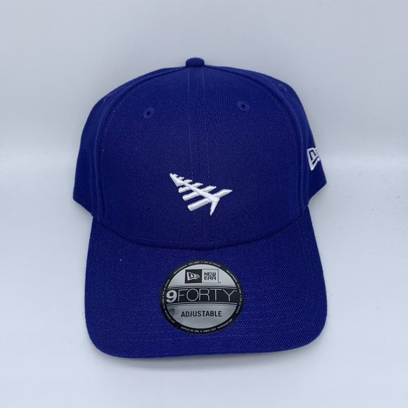 Paper Planes Roc Nation Hat Men Blue 9Forty New Era Strap Back Cap - Picture 1 of 5